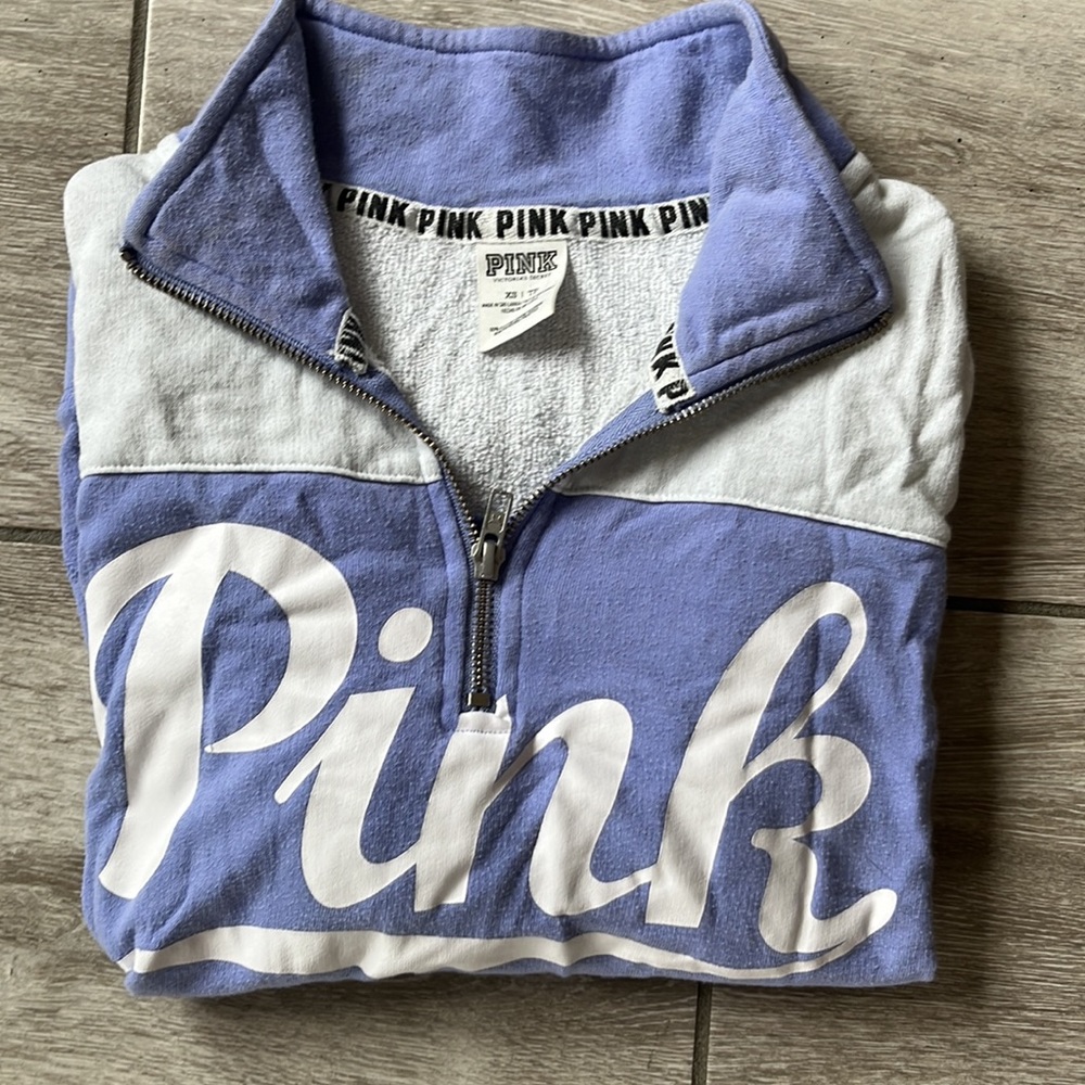 VS PINK Purple Quarter-zip